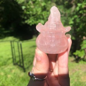 Star rose quartz pumpkin carving